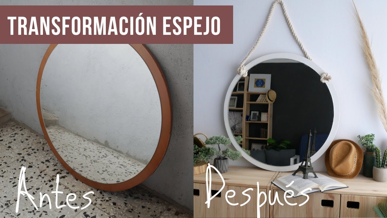 Cómo renovar un espejo Mirror makeover diy YouTube Cómo renovar un espejo Mirror makeover diy YouTube