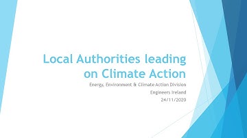 Local Authorities leading on Climate Action