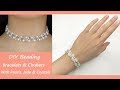 DIY Beaded Jewelries：How to Make Pearl, Jade and Crystals Beading Bracelets and Choker Necklaces