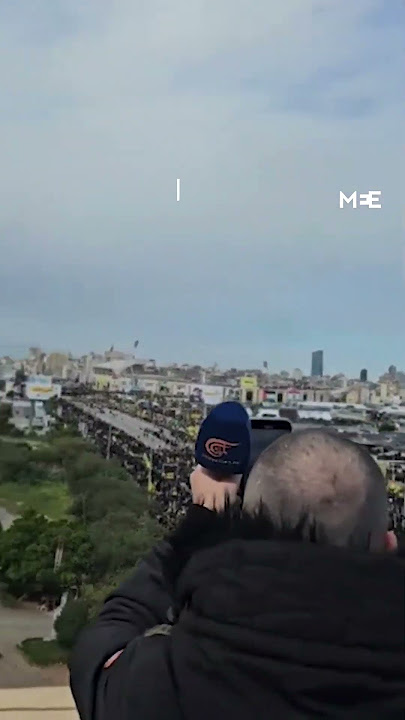Israeli warplanes fly over Hassan Nasrallah’s funeral in Beirut