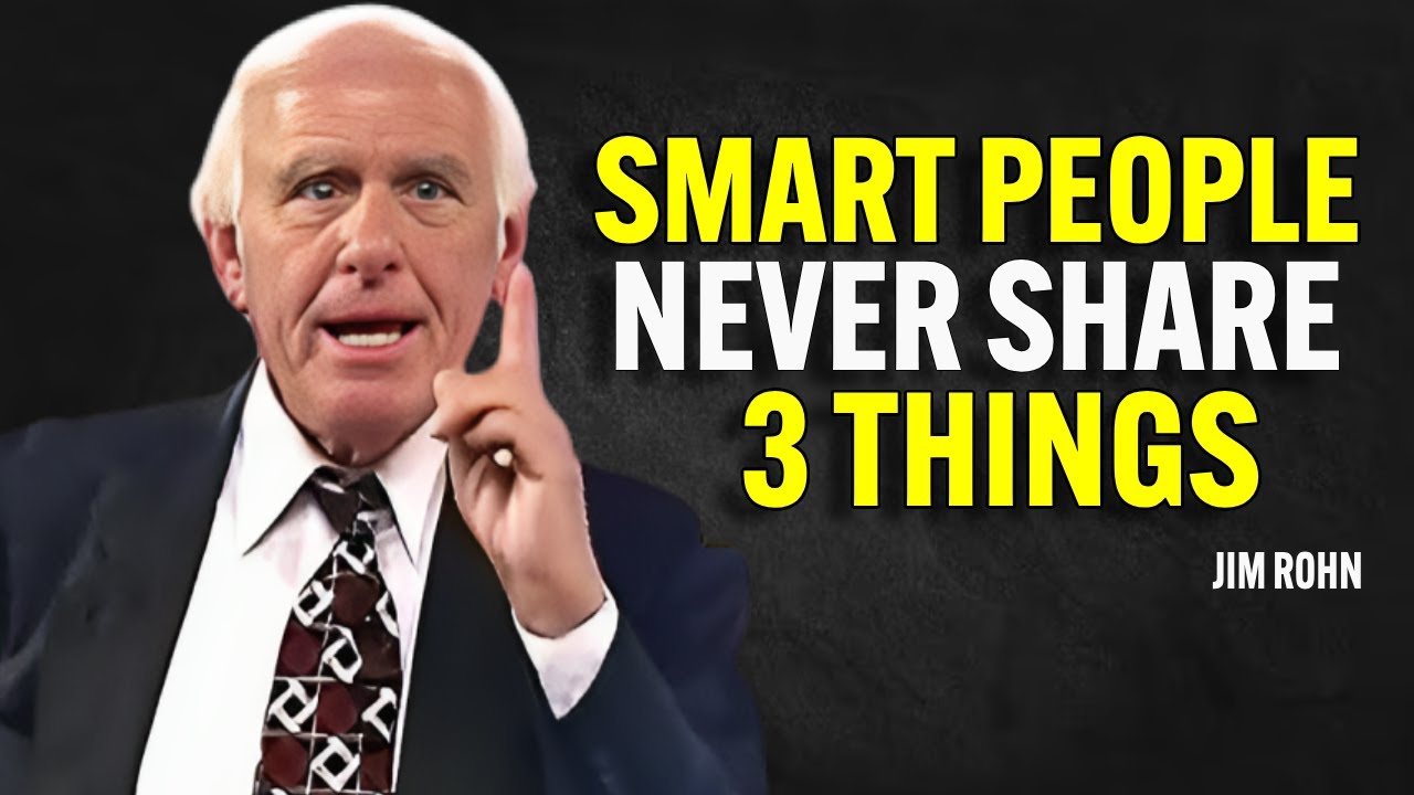 Jim Rohn Chart 3 Things SMART PEOPLE NEVER SHARE 3 THINGS - Jim Rohn Motivation - YouTube