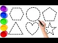 2D Shape Song for Kids | Easy Drawing &amp; Color Learning for Toddlers Drawing &amp; Coloring Shape 0011