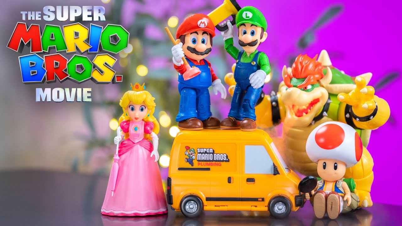 Buy Nintendo Super Mario Movie Figurine with Kart - Assorted