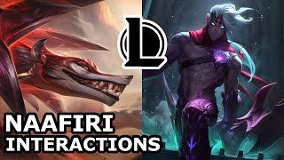 Naafiri Interactions with Other Champions | NAAFIRI likes VARUS | League of Legends Quotes