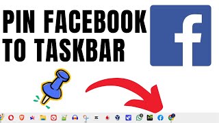 How to Pin Facebook to Your Windows PC Desktop in SECONDS! screenshot 3