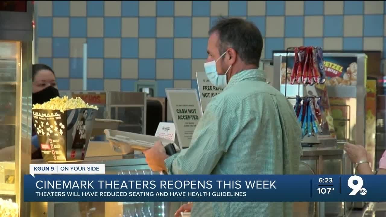 Cinemark to reopen five Southern Arizona theaters Friday YouTube