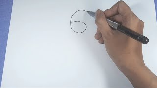How to turn number “6” into Sunflower Picture | Very Easy Drawing