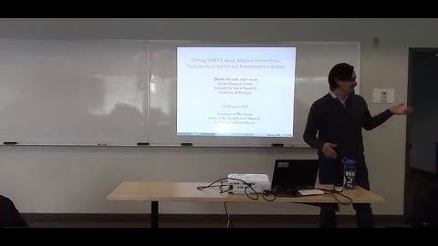 Daniel Almirall - Adaptive Interventions and Implementation Science