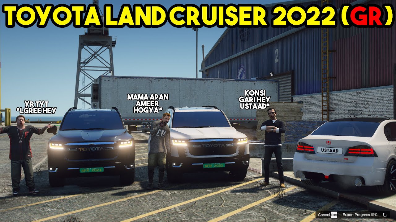 TOYOTA LAND CRUISER 2022 GR SPORT SHIPMENT | JIMMY AND USTAAD | REAL