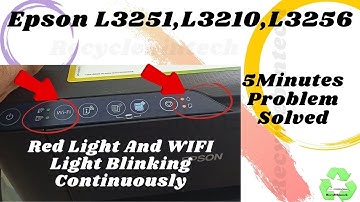 Epson L3251,L3250 red light blinking error