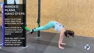 Banded Plank Hand Steps