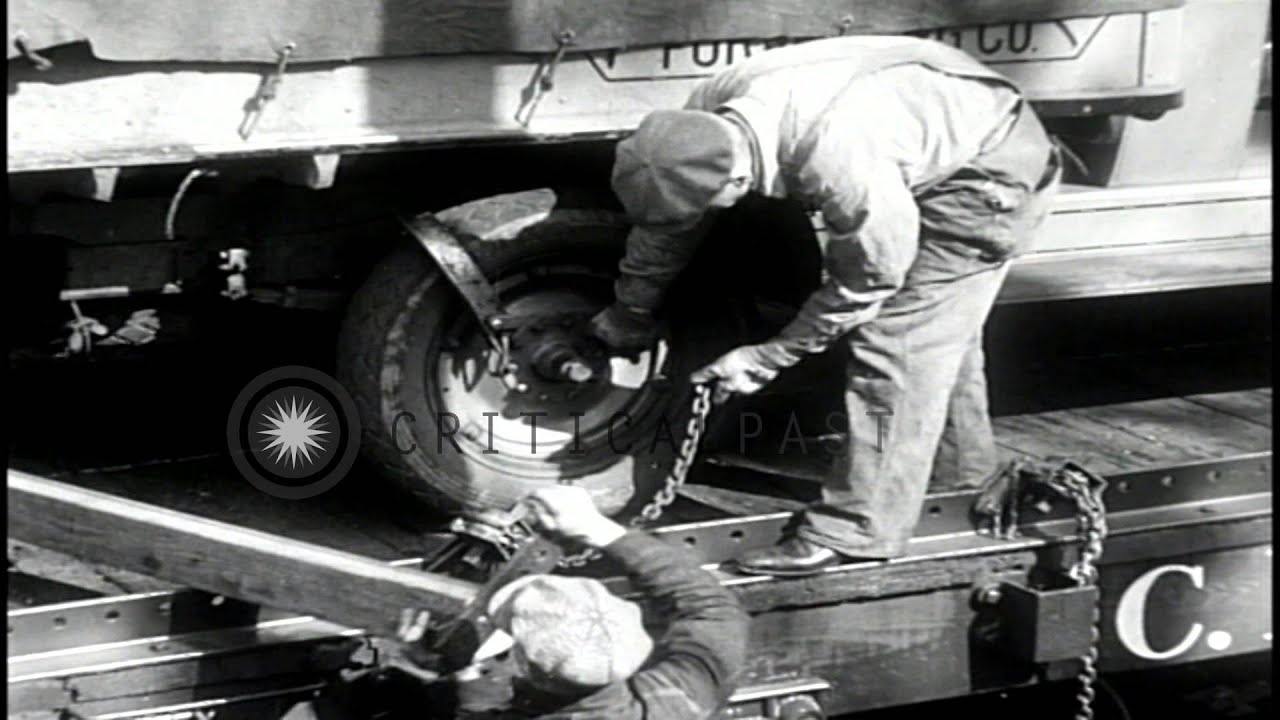 Railway innovation in automobile transportation helps rail stock holders in Chica...HD Stock Footage