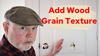 How to  ADVANCED REPAIR A LARGE HOLE in a masonite WOOD GRAIN TEXTURE hollow core door