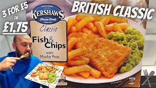 CLASSIC FISH AND CHIPS | Kershaws | FOOD REVIEW | Budget Food | READY MEAL | Microwave or Oven Cook?