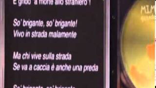 Video thumbnail of "Mimmo Cavallo   Siamo briganti"