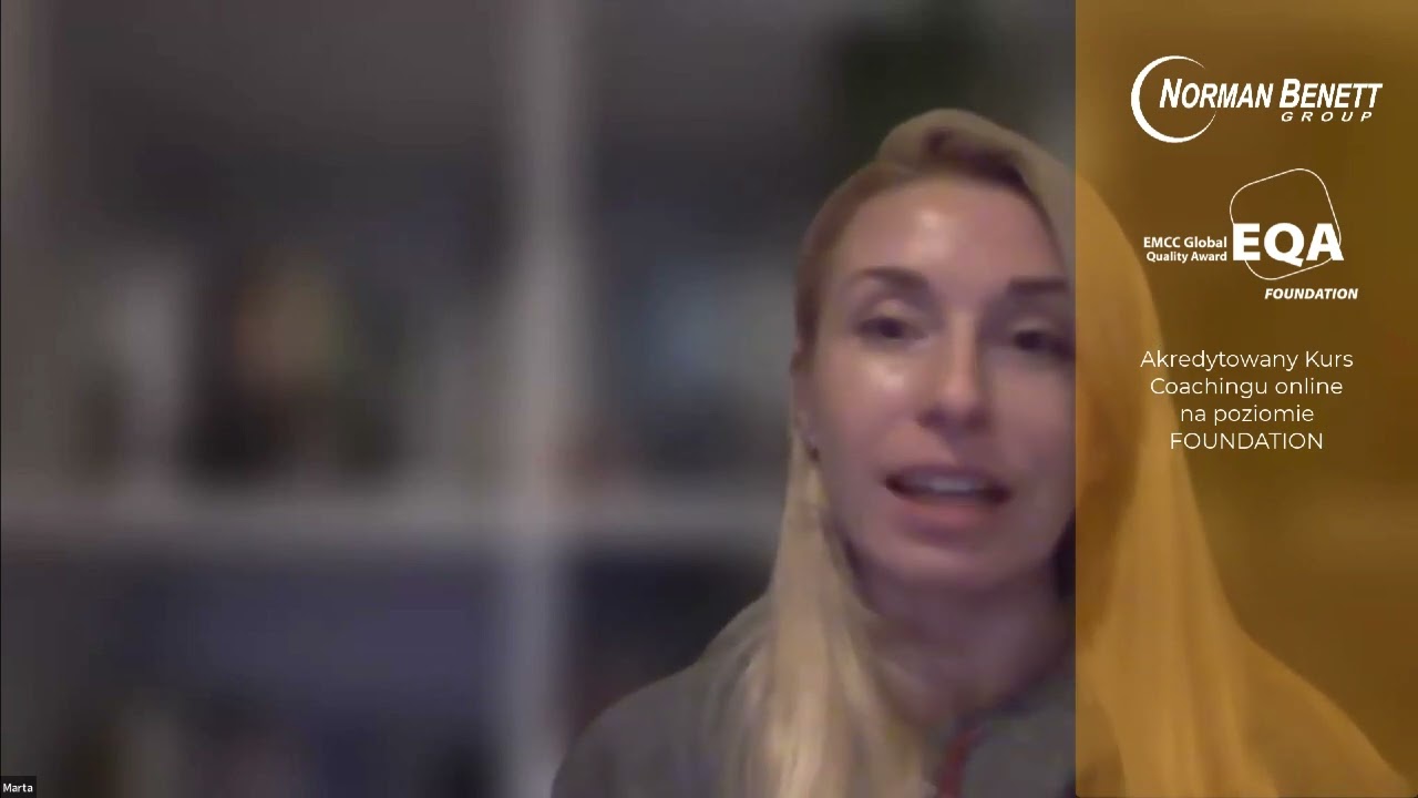 Marta Czypicka - Rekomendacja Akredytowany w EMCC kurs coachingu FOUNDATION online