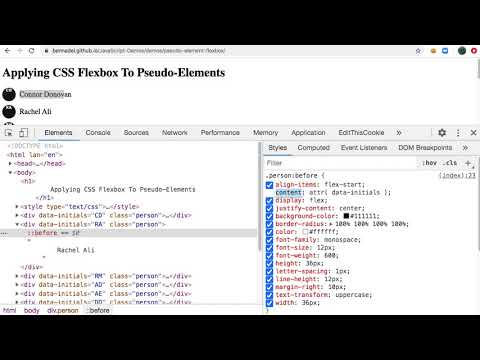 Applying CSS Flexbox To Pseudo-Elements