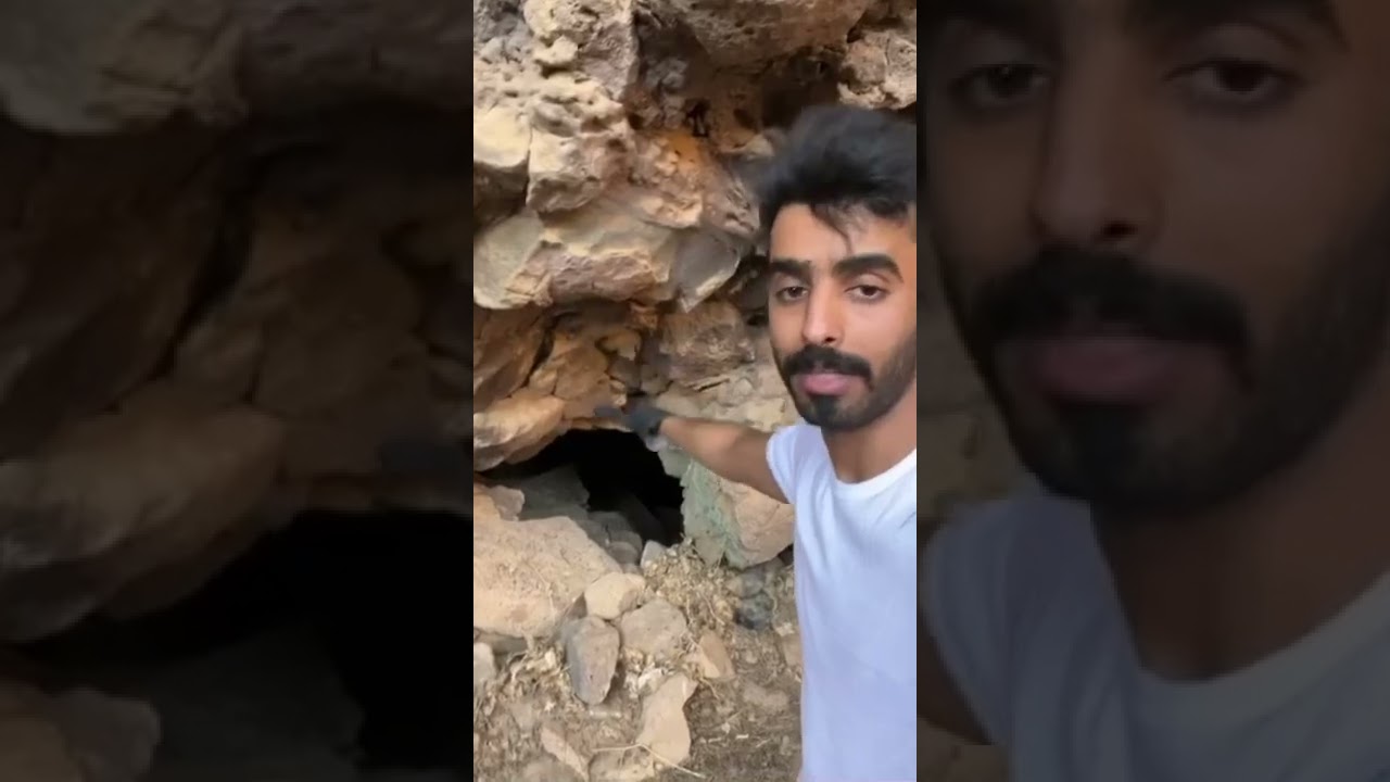 دخلنا بالغلط جحر ذيابه ساكنين داخل كهف وفيه عظام😨#احمد_العوض