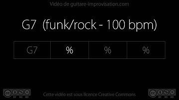 G7 (funk/rock - 100 bpm) - Backing Track