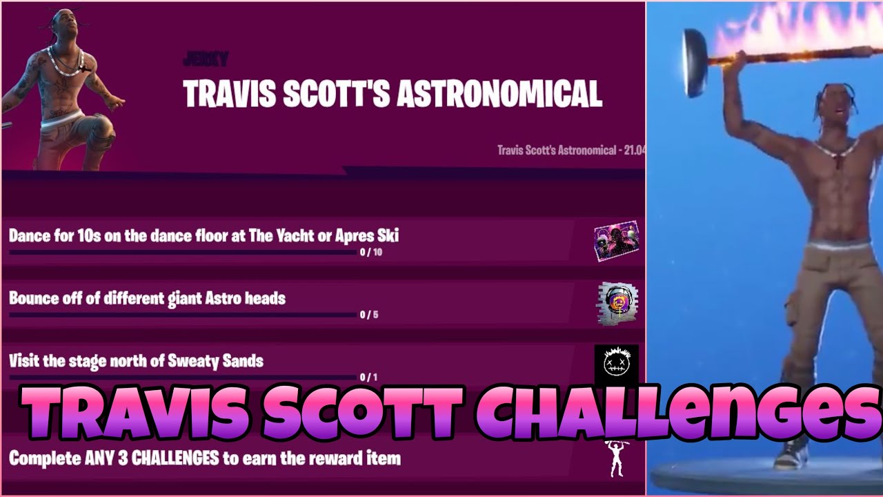 NEW* Leaked Travis Scott Fortnite Skin & Emotes..! (Astro Jack, Rage, Head Banger, Cactus Jack)