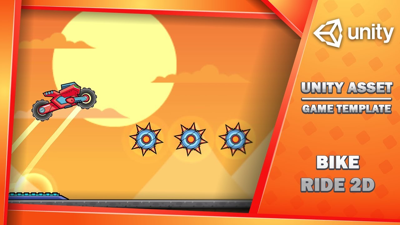 Bike Ride 2D - Game Template, video preview 4