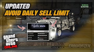 *UPDATED* HOW TO AVOID DAILY SELL LIMIT EASY! ( GTA 5 ONLINE )
