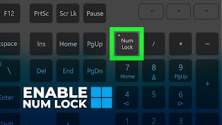 How To Enable Num Lock at Start-up Windows 11