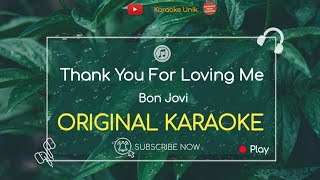 Bon Jovi - Thank You For Loving Me Karaoke