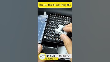 Bộ tua vít mini 115 chi tiết đa năng bằng thép hợp kim để sửa chữa