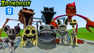 ALL ZOONOMALY VS ALL SMILING CRITTERS MONSTERS In Garry's Mod!