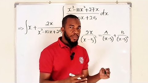 Integration by partial fractions