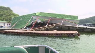 Lake Cumberland Marina damaged by Monday storm