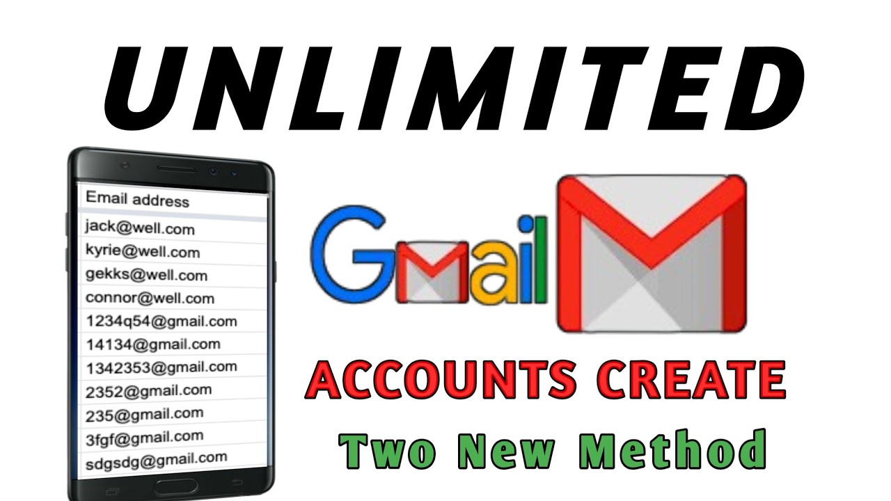 Unlimited Gmail Account Create  Without Phone Number || Two New Method