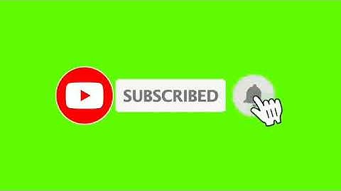 Youtube Animated Green Screen Subscribe Button with Bell | No Copyright