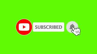 Youtube Animated Green Screen Subscribe Button with Bell | No Copyright