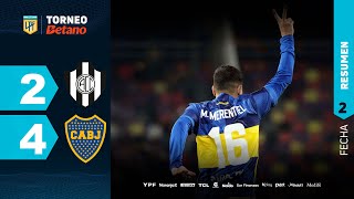 CENTRAL CÓRDOBA 2 - 4 BOCA  | Resumen del partido | #TorneoBetano 2024