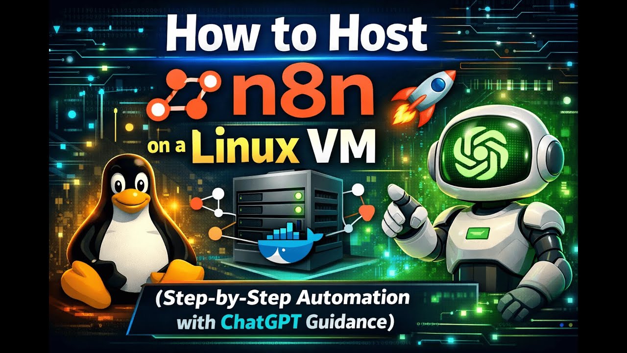 How to Host n8n on a Linux Vm 🚀(Step- by- Step Automation with ChatGPT ...