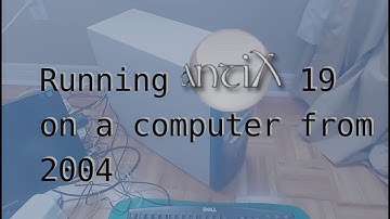 antiX Linux running on an old (15+ years) desktop PC in 2021