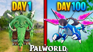 I Survived Palworld For 100 Days | New Pokemon Game 2024
