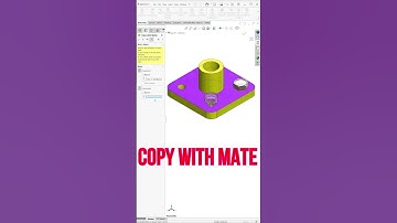 Copy With Mate in SolidWorks Assembly