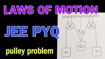 THE PULLEYS AND SWON IN FIG ARE SMOOTH AND OF NEGLIGIBLE MASS .FOR THIS SYSTEM|LAWS OF MOTION JEE|