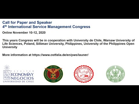 Call for Paper & Speaker 4th international Service Management Congress at Ostfalia University