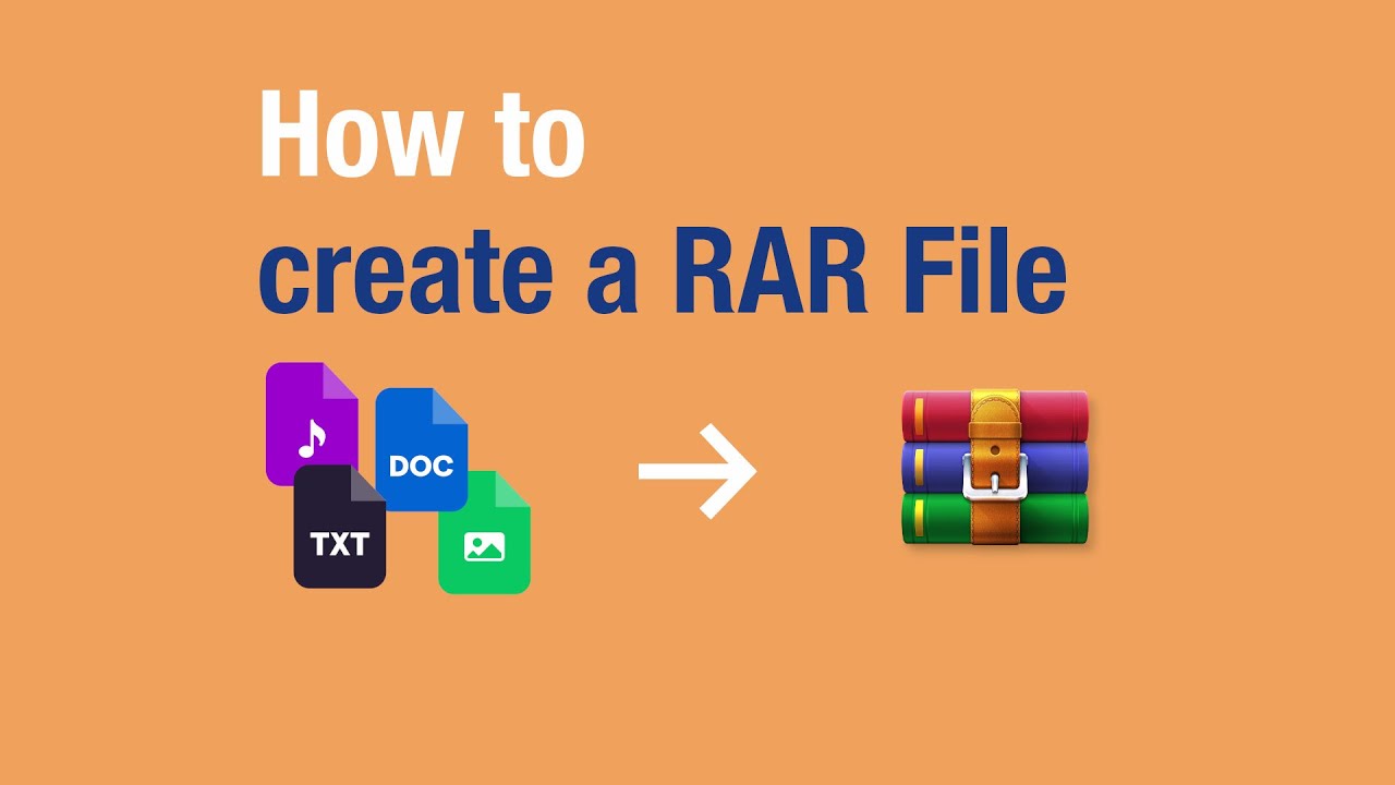 How to create a RAR File   WinRAR Video