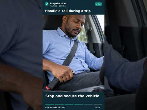 Video preview: Handle a call during a trip