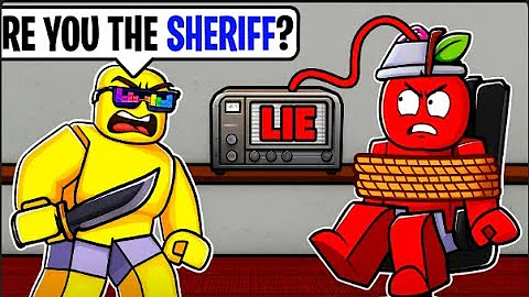 Using A Lie Detector In Murder Mystery Roblox..