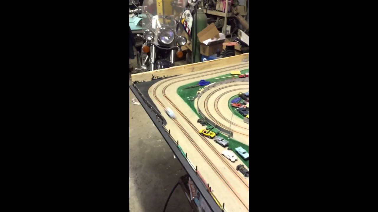HO T Jet slot car. Home made resin body using upside down slide guide