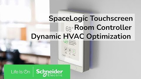 SpaceLogic Touchscreen Room Controller: Dynamic HVAC Optimization | Schneider Electric