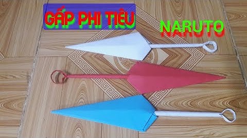 Cách Gấp Phi Tiêu NARUTO Thật Dễ,How to make a Paper Kunai Knife - (Naruto Kunai) | EASY