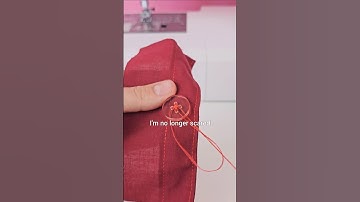 The easiest way to sew 4-hole buttons!