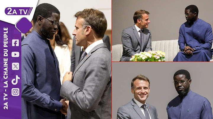 Exclusivité ! Rencontre entre le Pdt Bassirou Diomaye et Emmanuel Macron, président français